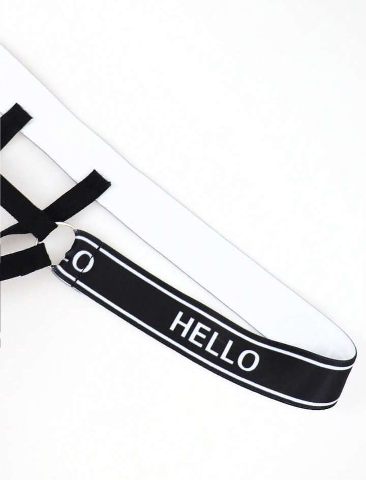 Men's Lace Trim Underwear For Men, Black, Mid Waist